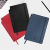 STNB091   A5 Hard cover notebook with pen slot