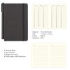 STNB092   Moto Notebook Slim A5 Textured PU Cover with Pen