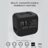 LFTA044   Travel adapter with 2 USB PORT + 1 TYPE C PORT 2