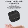 LFTA044   Travel adapter with 2 USB PORT + 1 TYPE C PORT 3