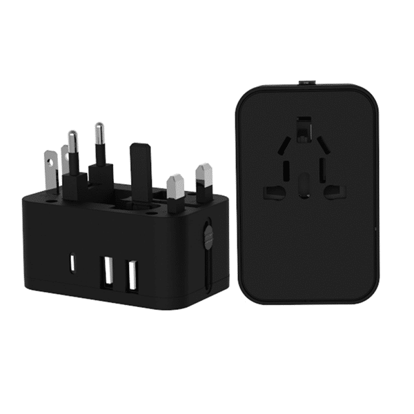 LFTA045 – Travel Adapter with 2 USB PORT + 1 TYPE-C PORT 3.0A FAST CHARGE