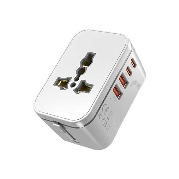 LFTA049 – Travel Adapter with 2 USB PORT (QC3.0) + 2 TYPE-C PORT (PD20W) QUICK CHARGE