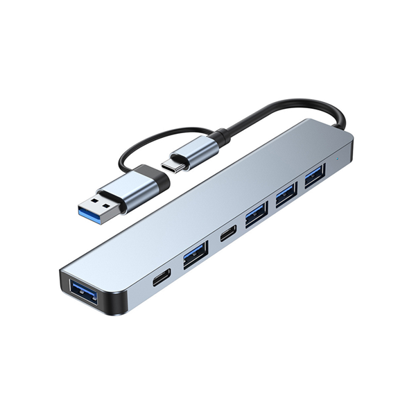 ITHB029 – 5 USB-A PORT + 2 USB-C PORT 3.0 HIGH SPEED DATA TRANSFER HUB